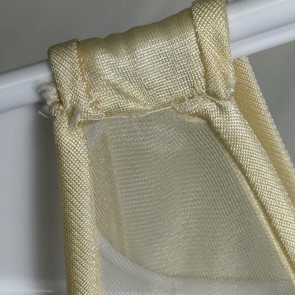 Vtg Ivory Nylon Lace Maxi Slip Dress Gown Sz M Nightgown Glam Bridal Romantic - Picture 12 of 12